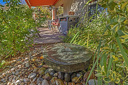Water Feature by Outdoor Patio