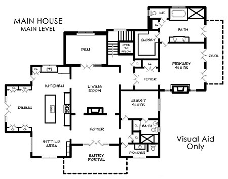Floor Plan - Main House - Main Level