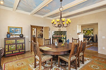 Formal Dining room with fireplace
