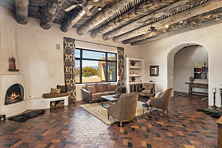 Regional style includes herringbone brickwork and arched entries