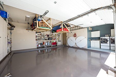 Garage and laundry