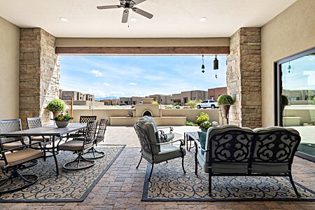 Disappearing walls and Indoor/Outdoor living! You can sit outside 7 months, and more if you like it crisp!