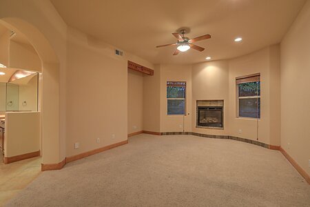 Owner's Suite with Fireplace