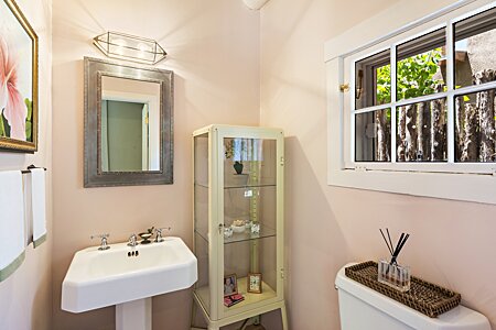 Extra guest powder room, So you don’t have to share yours!