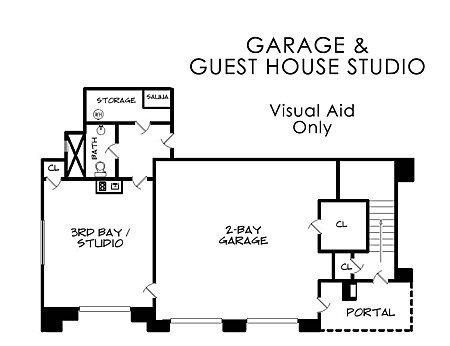 Floor Plan - Garage & Guest House Studio