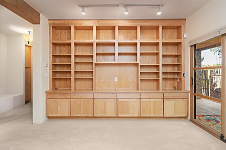 Built in bookcases in Den, TV, Office or flex room downstairs