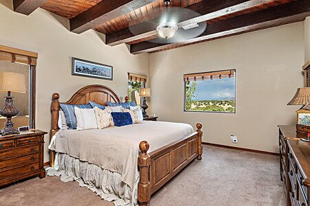 Master Bedroom, as you enter and see the Golf / Jemez View