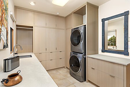Totally New Laundry Room with Generous Storage