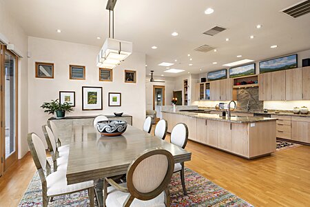 Dining area faces the Southwest View & easy access to the Gourmet Kitchen