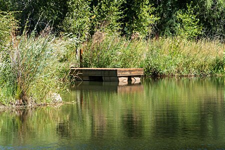 The dock to the pond