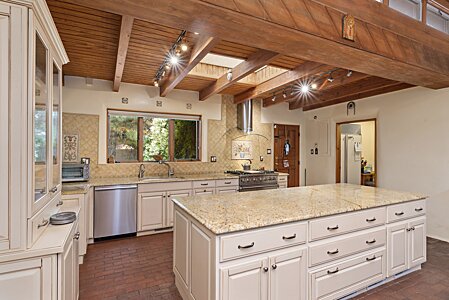 Large Chefs Kitchen With Historic Charm