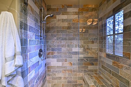 Bath Two Shower w/ elegant tile