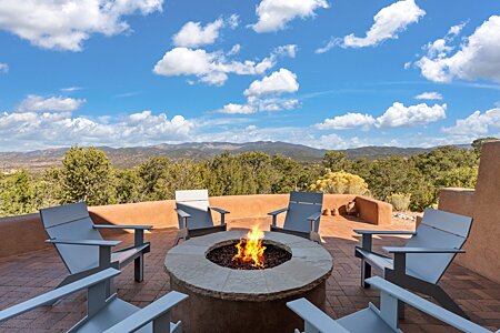 Eastern Views of the Sangre de Cristo, natural gas firepit
