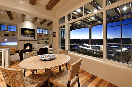 Kitchen Nook Dining Area, looking to the Golf, Lake & Mountain Views