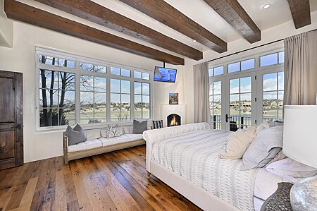 Master Bedroom with Golf, Lake & Mountain Views