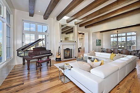 Expansive Living Room, with space for a large sectional  &  Grand Piano