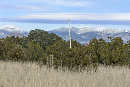 View from the Homesite to Baldy on the Left & the Santa Fe Ski Area in the Sangre de Cristo mountains