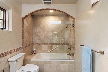 One of two casita bathrooms
