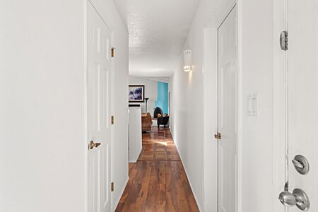 Entry Hall to Open Concept Living/Dining/Kitchen