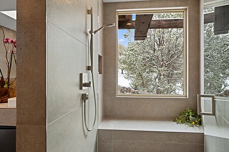Maybe the prettiest shower and Santa Fe!