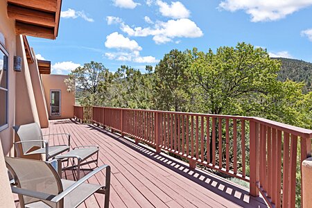 Outstanding Views from Railed Deck, from Dining, Living and Kitchen