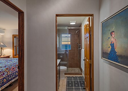 Doorways to Bedroom and Bathroom