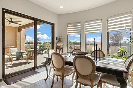 Dining Area with easy access to the portal & spacious landscaped terrace