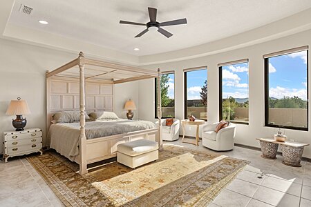 Generous Primary Bedroom with mountain view