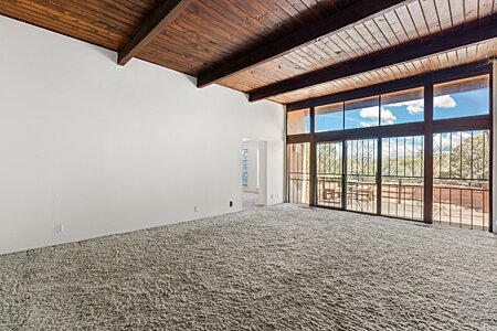 Living room with views over the the Sangre de Cristo ski basin