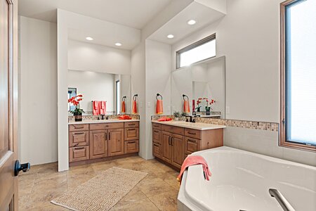 Master Bath, with Two Separate sinks