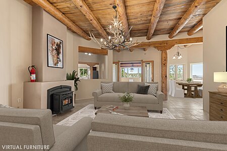 Main living room with virtual furnishings