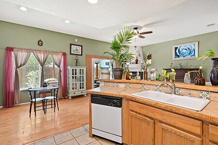 View into great room from the kitchen