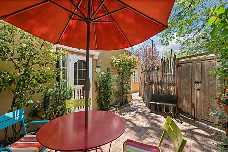 Entry Courtyard is perfect for alfresco dining