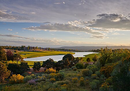 Sunset View of Golf Course & Lake