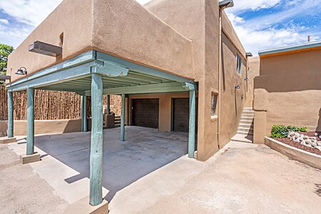 Carport with Two-car Garage beyond