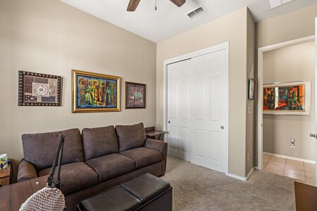 First bedroom with large closet