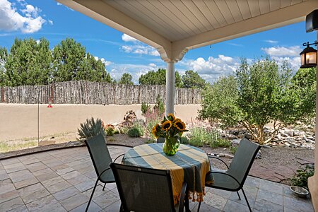 Outdoor Eating Area and Courtyard Off Kitchen