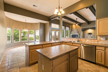 Overlooks Dining and Living Room