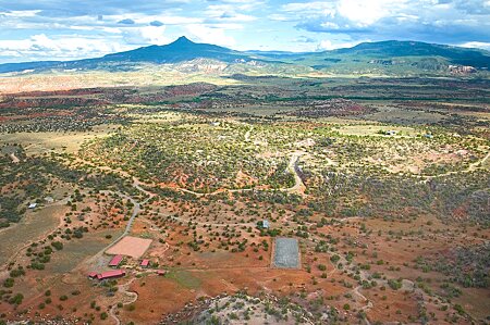 Aerial View of Equestrian Facilities & Dressage Arena