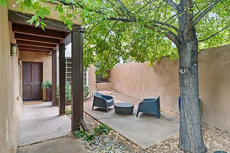 Relax… The peaceful courtyard offers private recluse from the madding world!