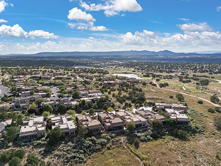 Looking West - Home is Fourth from the Left