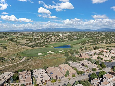 Looking to the East, showing the home's proximity to the Golf Course