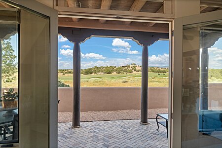 Golf Course view through the Living Room double doors