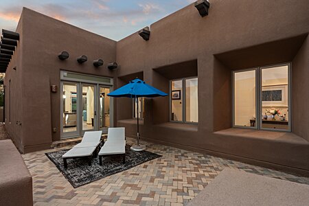 West Courtyard off the Kitchen & Bedroom Two 