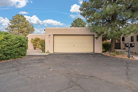 2 car garage with extra storage space